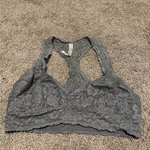 Free people Lace Bralette in Gray